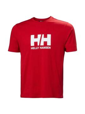 Camiseta Hombre Helly Hansen Logo 2.0 Rojo