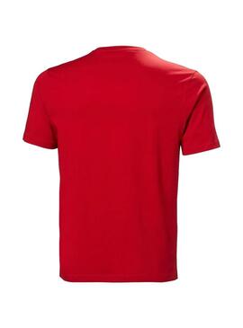 Camiseta Hombre Helly Hansen Logo 2.0 Rojo