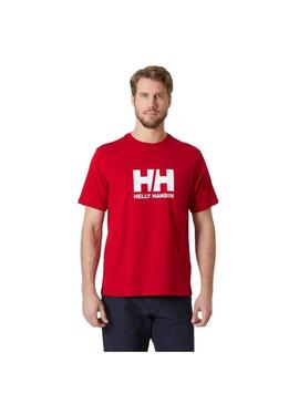 Camiseta Hombre Helly Hansen Logo 2.0 Rojo