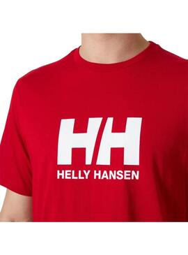 Camiseta Hombre Helly Hansen Logo 2.0 Rojo