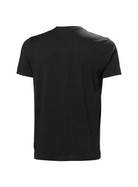 Camiseta Hombre Helly Hansen Core Graphic Negra