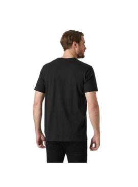 Camiseta Hombre Helly Hansen Core Graphic Negra