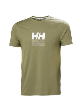 Camiseta Hombre Helly Hansen Core Graphic Verde