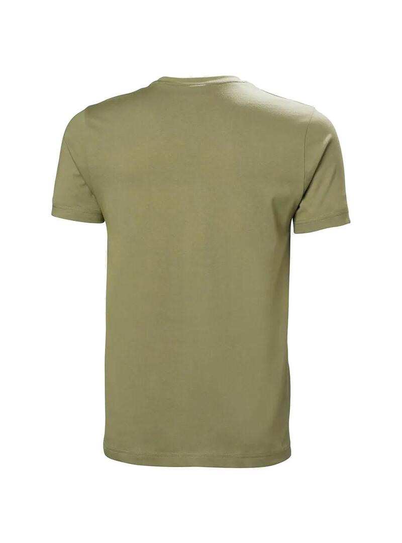 Camiseta Hombre Helly Hansen Core Graphic Verde