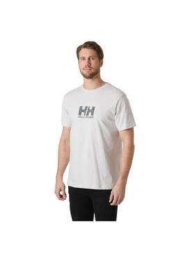 Camiseta Hombre Helly Hansen Core Graphic Gris