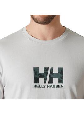 Camiseta Hombre Helly Hansen Core Graphic Gris