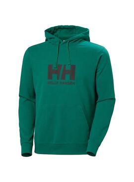 Sudadera Hombre Helly Hansen Logo Verde