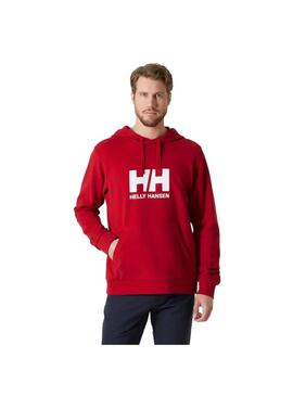 Sudadera Hombre Helly Hansen Logo Rojo