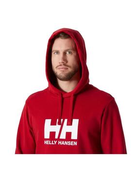 Sudadera Hombre Helly Hansen Logo Rojo