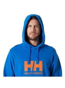 Sudadera Hombre Helly Hansen Logo Azul