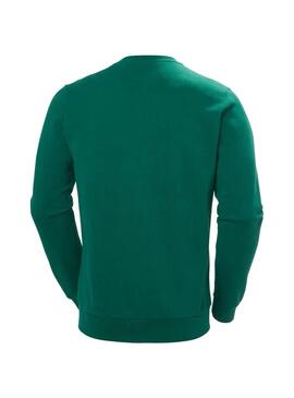 Sudadera Hombre Helly Hansen Logo Crew Verde