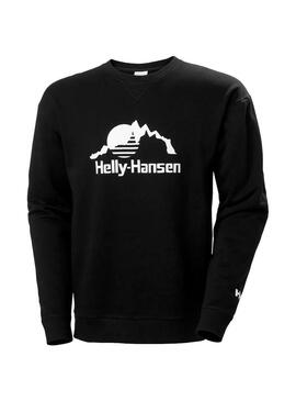 Sudadera Hombre Helly Hansen Yu Crew 2.0 Sweater Negro