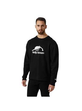 Sudadera Hombre Helly Hansen Yu Crew 2.0 Sweater Negro