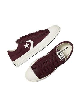 Zapatilla Hombre Converse Star Player 76 Suede Granate