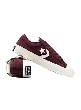 Zapatilla Hombre Converse Star Player 76 Suede Granate