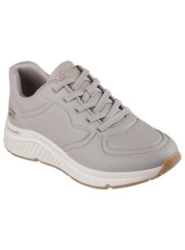 Zapatilla Skechers Mujer Bobs Arch Comfort Beige