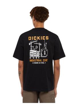 Camiseta Hombre Dickies Industrial Zone Negra