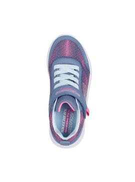 Zapatilla Skechers Niña Dynamic Tread Gris Rosa