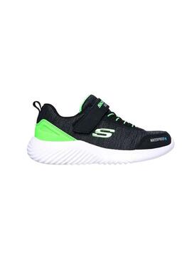 Zapatilla Niño Skechers Bounder Waterproff Negro