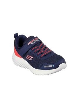 Zapatilla Niño Skechers Bounder Waterproff Marino