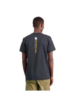 Camiseta Hombre The North Face Vertical Negra