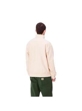 Sudadera Hombre Carhartt WIP Half Zip American Beige