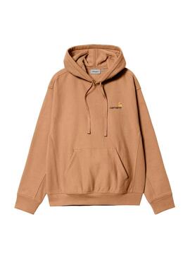 Sudadera Hombre Carhartt WIP American Script Marrón