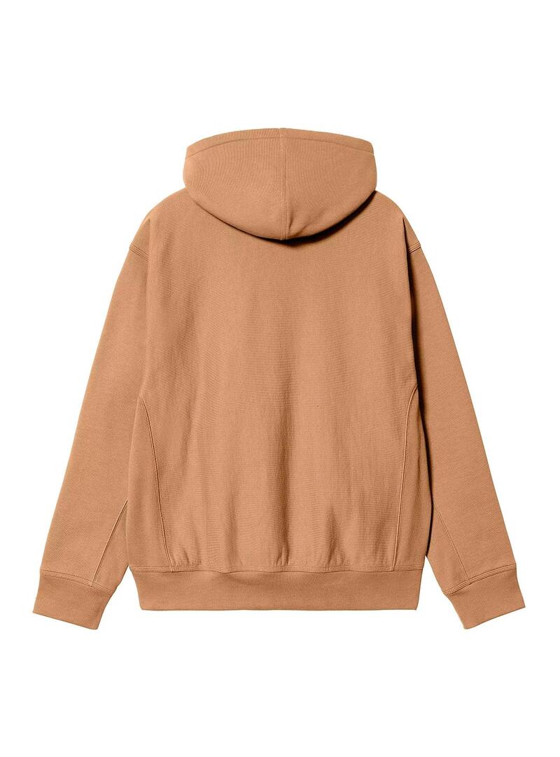 Sudadera Hombre Carhartt WIP American Script Marrón