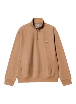 Sudadera Hombre Carhartt WIP Half Zip Marron