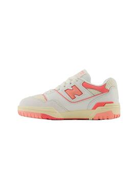 Zapatilla Niño/a New Balance 550VR Blanca Rosa