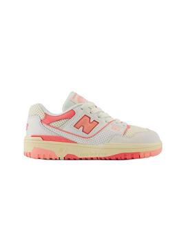 Zapatilla Niño/a New Balance 550VR Blanca Rosa