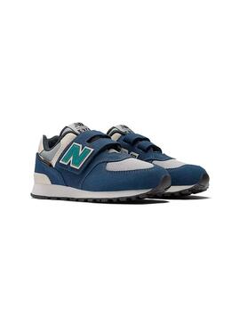 Zapatilla Niño New Balance 574 Azul