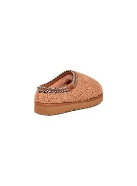 Zuecos Mujer Ugg Tasman Maxi Curly Chestnut Marron