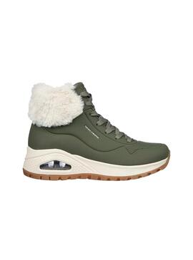 Bota Mujer Skechers Uno Rugged Verde