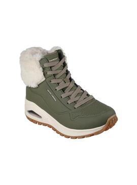 Bota Mujer Skechers Uno Rugged Verde