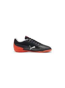 Zapatilla sala Niño Puma Truco III Negra Naranja