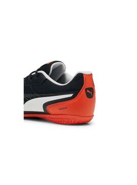 Zapatilla sala Niño Puma Truco III Negra Naranja