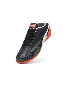 Zapatilla sala Niño Puma Truco III Negra Naranja