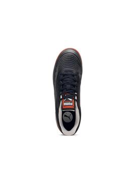 Zapatilla sala Niño Puma Truco III Negra Naranja