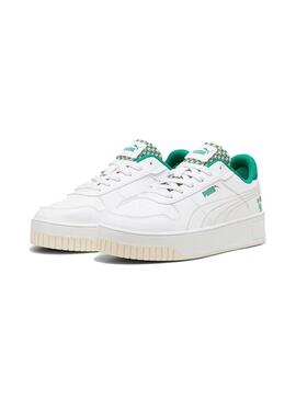 Zapatilla Mujer Puma Carina Blanca Verde