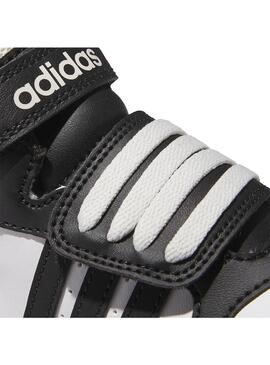 Zapatilla Niño/a adidas Hoops Mid Blanco Negro