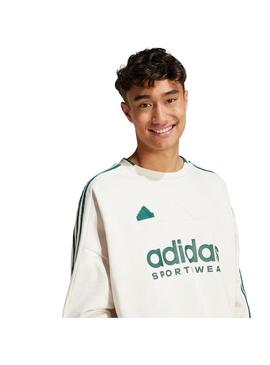 Sudadera Hombre adidas Tiro Fl Crew Gris Verde