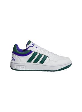 Zapatilla Niño/a adidas Hoops Blanca Verde