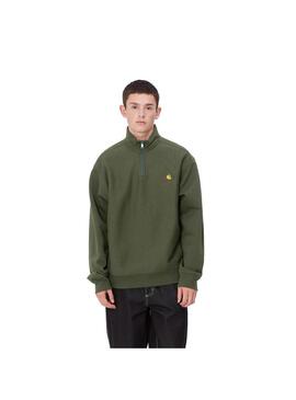 Sudadera Hombre Carhartt WIP Half Zip American Verde