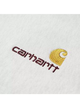 Sudadera Hombre Carhartt WIP American Script Gris