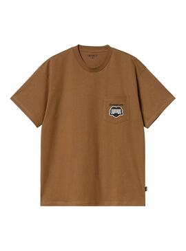 Camiseta Hombre Carhartt WIP Heart Train Marron