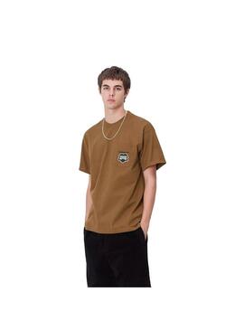 Camiseta Hombre Carhartt WIP Heart Train Marron