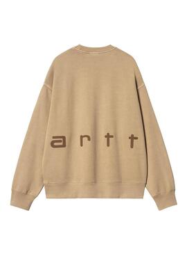 Sudadera Hombre Carhartt WIP Felt Script Sweat Marrón