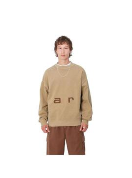 Sudadera Hombre Carhartt WIP Felt Script Sweat Marrón