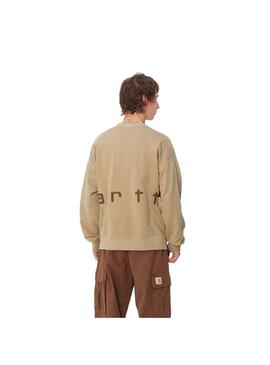 Sudadera Hombre Carhartt WIP Felt Script Sweat Marrón